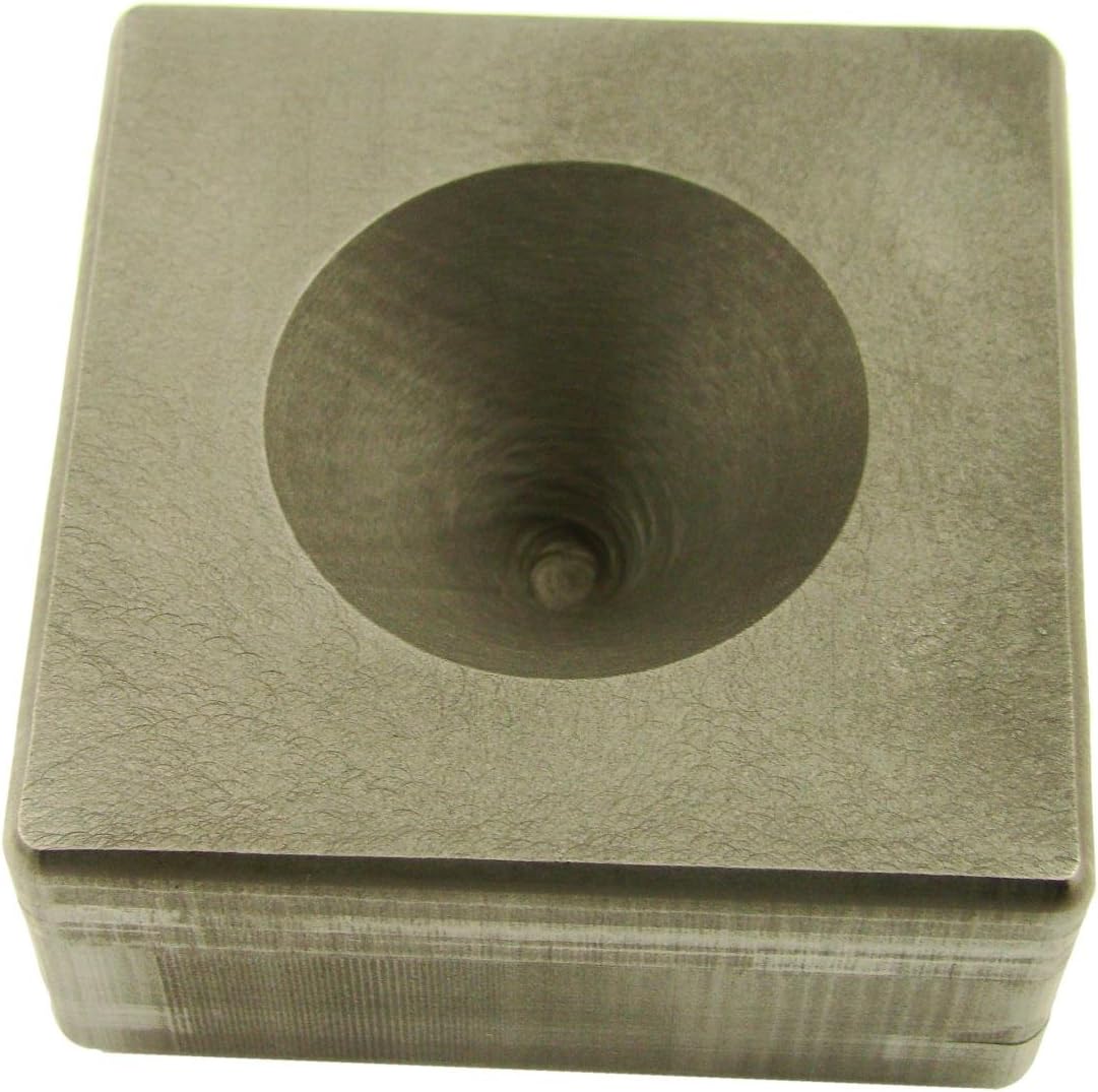 Smelting Cone Conical Mold + 1Lb Chapman Flux Assy Gold Silver Black Sands