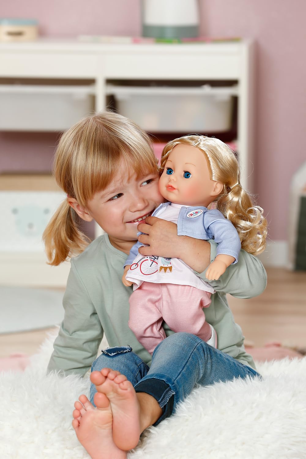 BABY Born Sophia Rose - Weiche 36cm große Babypuppe - Puppe mit hochwertigen blonden Haaren & Schlafaugen - Geeignet für Kinder ab 1 Jahr