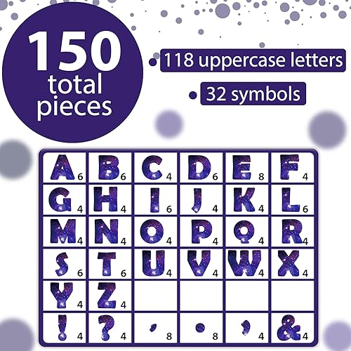 Vista 37 de Qyeahkj 150 letras grandes de 6 pulgadas para tablón de anuncios de Navidad para aula, tablero de anuncios de letras rojas y verdes, decoraciones