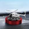 Car Diffuser Quiet & Stylish Helicopter Solar Dashboard Decor Auto-Rotating Air Purifier for Men & Military Enthusiasts Enhance Driving Experience Red