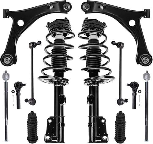 Miniatura 407 de Detroit Axle - Kit de puntales delanteros de 6 piezas para Chevrolet Aveo Aveo5 Pontiac G3 Wave, barra estabilizadora, varillas de acoplamiento