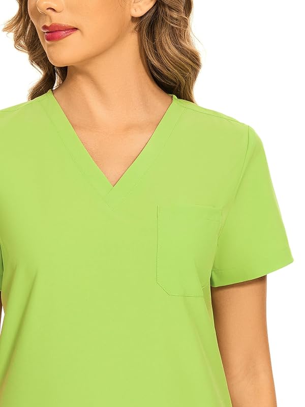 Scrubs for Women Set - Stretch V-Neck Top & Jogger Pant, Apple Green, XL by COZYFIT - Used condition - Image 9