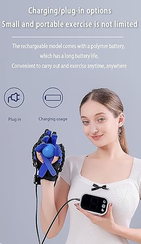 Miniatura 7 de Guantes de robot de rehabilitación mejorados, guantes robóticos con función de memoria, múltiples modos de entrenamiento son ajustables, para
