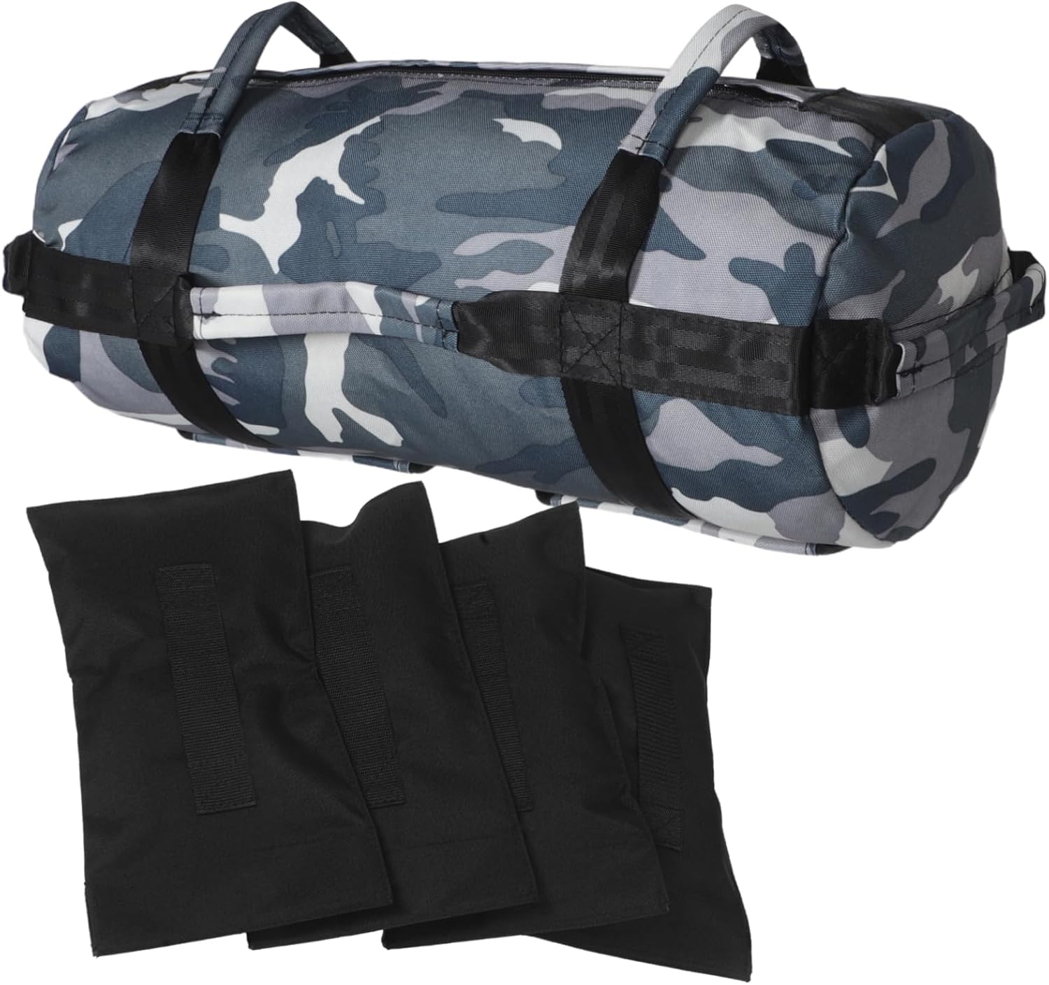 Milisten Camouflage Weighted Sandbag for Strength Training Sturdy Exercise Bag for Fitness Workouts Outdoor Weightlifting Equipment for Bodybuilding Enthusiasts