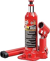 Vista 10 de BIG RED 10 toneladas (20,000 lb) Torin gato hidráulico soldado tipo botella para automóvil para reparación y elevación de casa, negro, AT91003BB