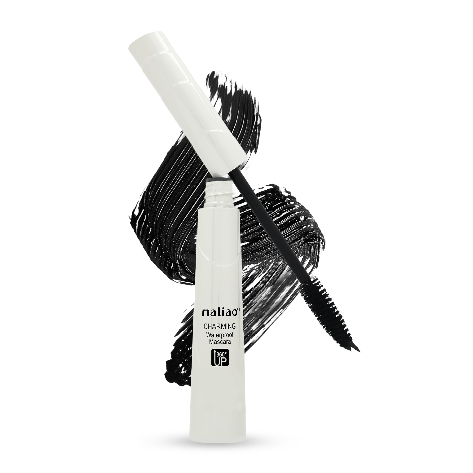 Maliao Charming Waterproof Mascara | Long-Lasting Volume & Definition | Smudge-Proof & Sweat-Resistant | Clump-Free Formula | Dark Black Color, 9ml-image-6