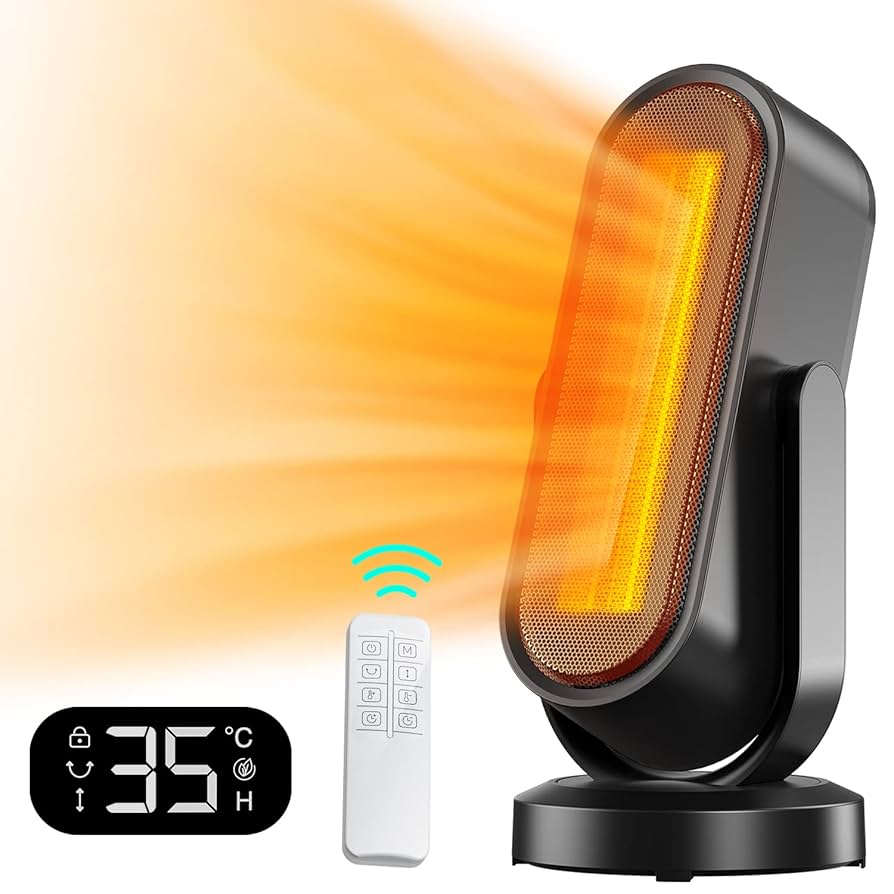 【2024新版】セラミックヒーター【大風量 2秒速暖】 DCモーター節電 電気フ 2024新版】セラミックヒーター【大風量 2秒速暖】 DCモーター