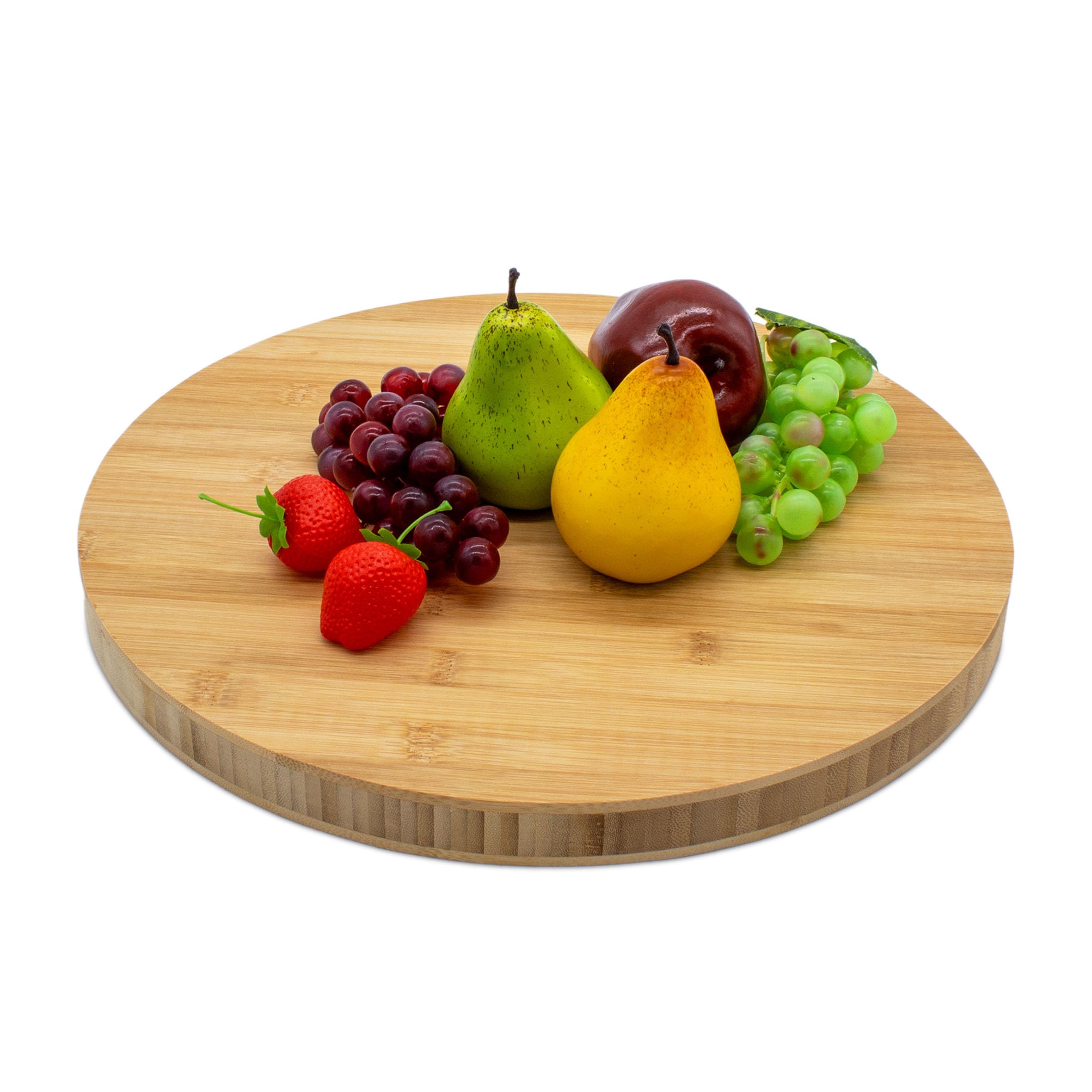 Spetebo Bambus Schneidebrett rund massiv -  40 cm - Kchenbrett aus FSC  Holz lebensmittelecht - Servierbrett Holzbrett Servierplatte Kchen  Arbeitsbrett Brettchen Schneideunterlage : Amazon.de: Kche, Haushalt &  Wohnen