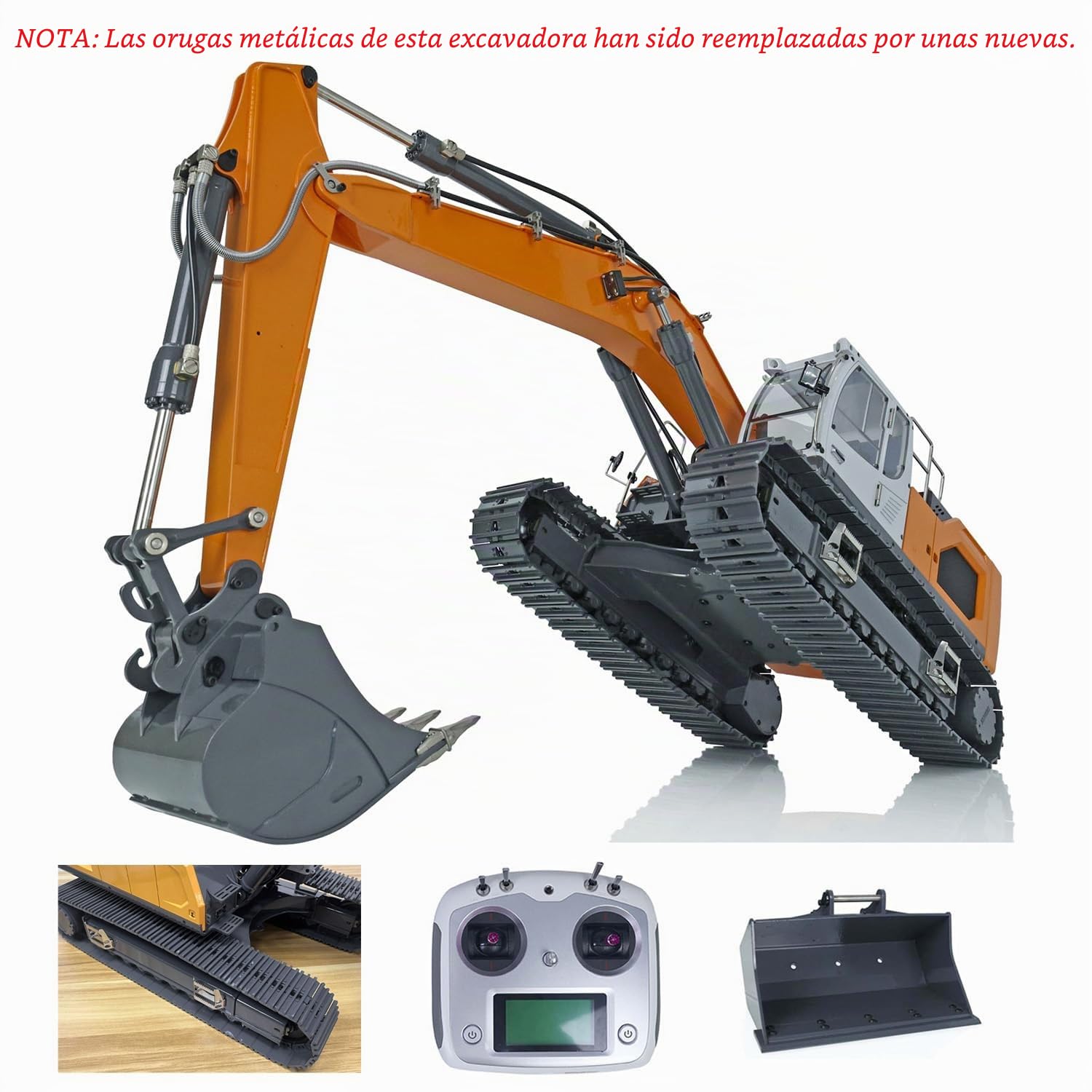 Pala hidráulica RC 1/14 de radiocontrol Excavadora 945 camión Pintado