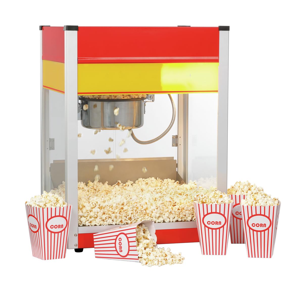 MBH - Máquina de palomitas profesional para hostelería. Palomitera industrial para catering y restauración.