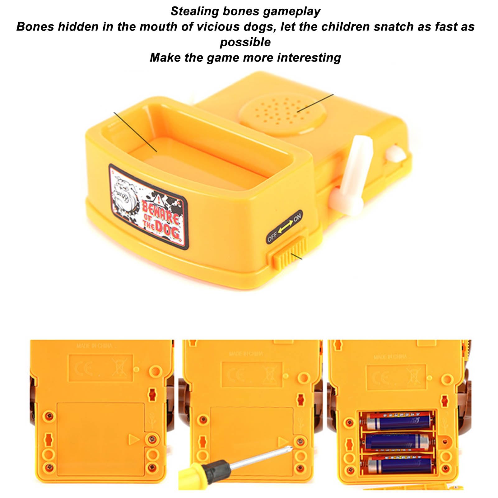 Dont Wake The Dog Game Vicious Dog Toys Simulation Fun Interactive Bone Stealing Electric Vicious Dog Bite Finger Toys Board Game for Kids Party - Image 4