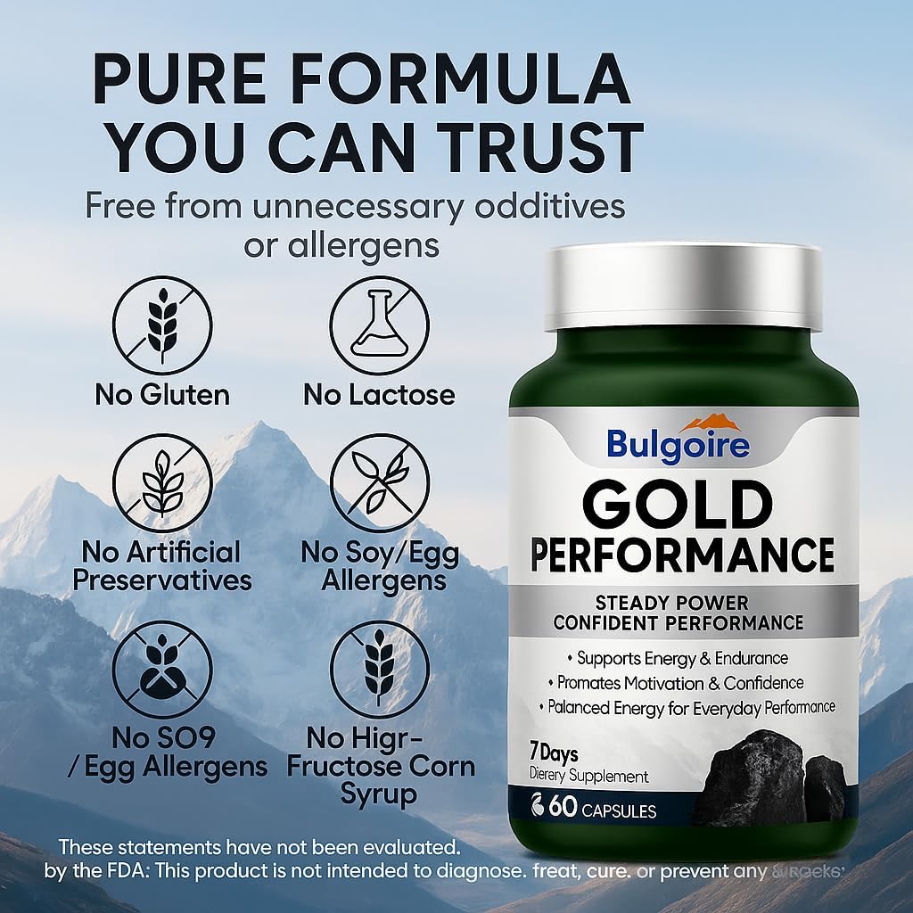 Quientum Gold Performance Capsulas – Daily Energy & Endurance Support Supplement | Boost Motivation & Confidence | 60 Capsules - Image 5