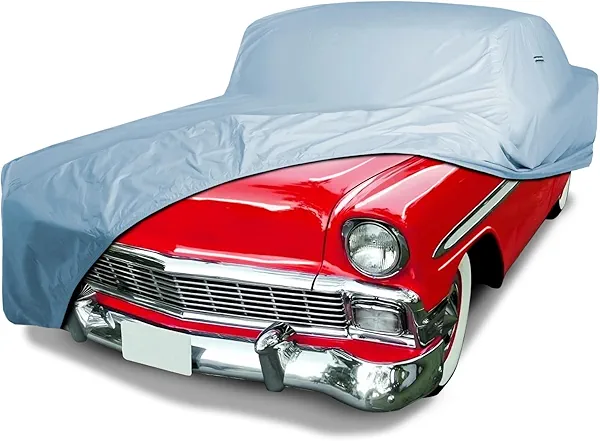 iCarCover Premium Car Cover for 1954-1957 Chevy Bel Air 2-Door Wagon, 4-Door Wagon Heavy Duty Waterproof All-Weather Automobiles Custom Fit Indoor Outdoor UV Snow Protection Covers with Straps and Bag