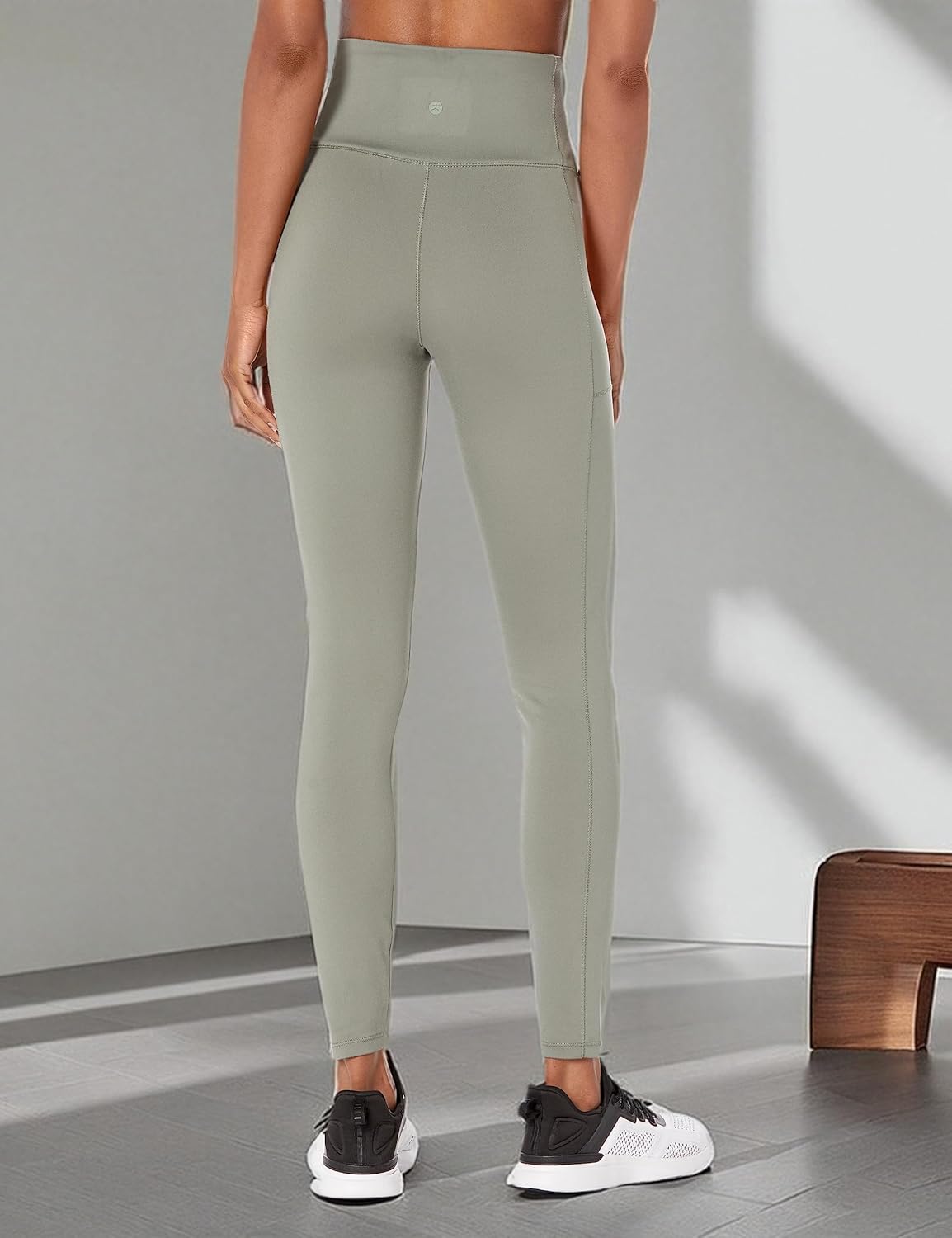 Danskin Womens Studio Cross Waist Full Length Leggings - Image 3