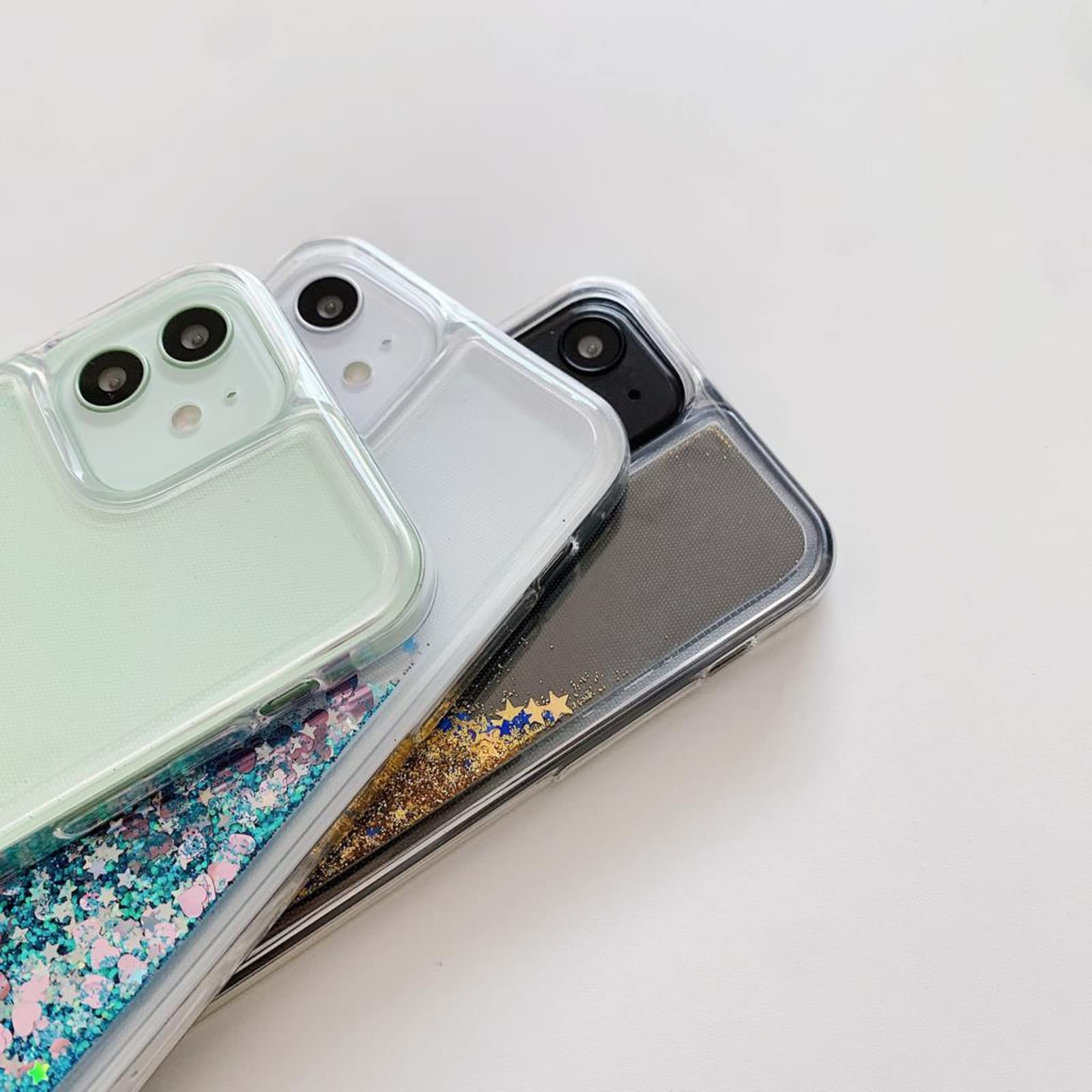 Amazon.co.jp: 液体動的流砂電話ケース For iphone 11 12 13 14 プロ