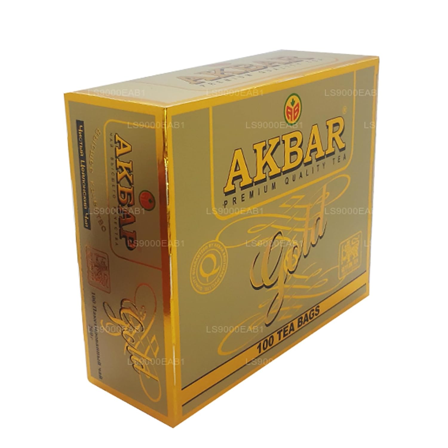 Akbar Gold Tea 100 Individually Wrapped Tea Bags