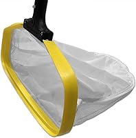 Bucket Pros 14" Round Pool Net with Telescopic Polycarbonate Handle - Durable USA-Made Skimmer for Pools, Spas, Ponds & Jacuzzis