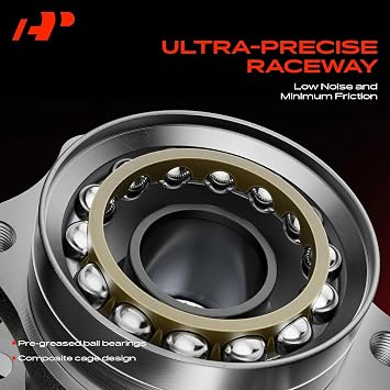 A-Premium 2 x Front Wheel Bearing and Hub Assembly for Chevy GMC Cadillac - Silverado 1500, Sierra 1500, Suburban, Yukon, Escalade, XTS, 4WD Only & with ABS & 6-Lug