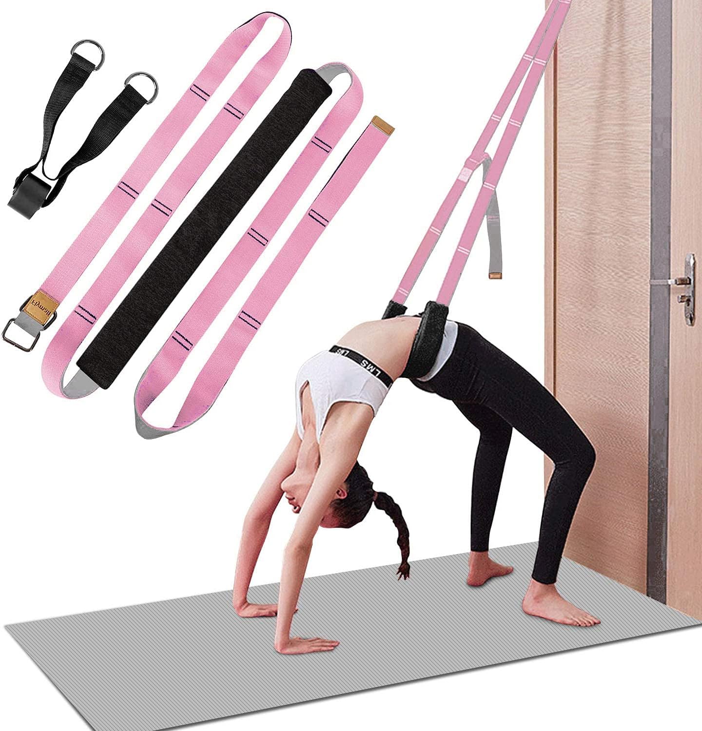 Dance Lower Waist Training, Back Bend Assist Trainer-to Improve Back and Waist Flexibility, Flexibility Stretching Leg Stretcher Strap for Yoga, Ballet, Dancing, Gymnastics Cheerleading