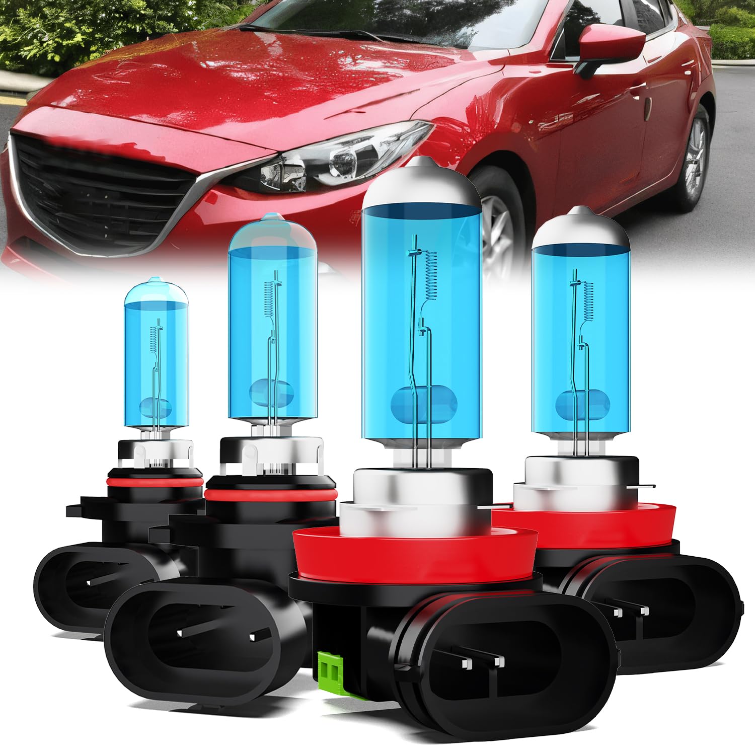 Amazon.com: LECCIBUB Headlight Bulbs Compatible With Mazda 3 2010
