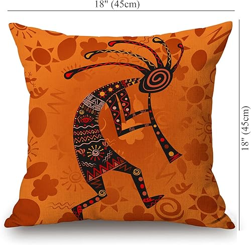 Miniatura 10 de Funda de almohada decorativa tribal del suroeste, adorno étnico de moda, funda de almohada de lino de algodón, fundas de cojín cuadradas para sofá