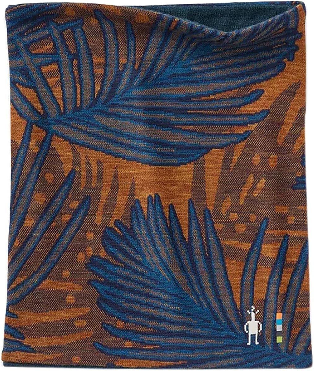 Smartwool NTS Mid Reversible Pattern Neck Gaiter Deep Navy Palm One Size at  Men’s Clothing store