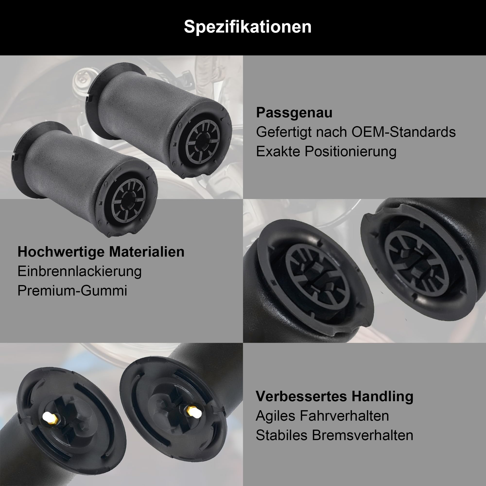 Paar Hinten Luftfeder Luftfederung für BMW 5 Touring E61 Stoßdämpfer 2004-2010 37126765602 37126765603 Links und Rechts