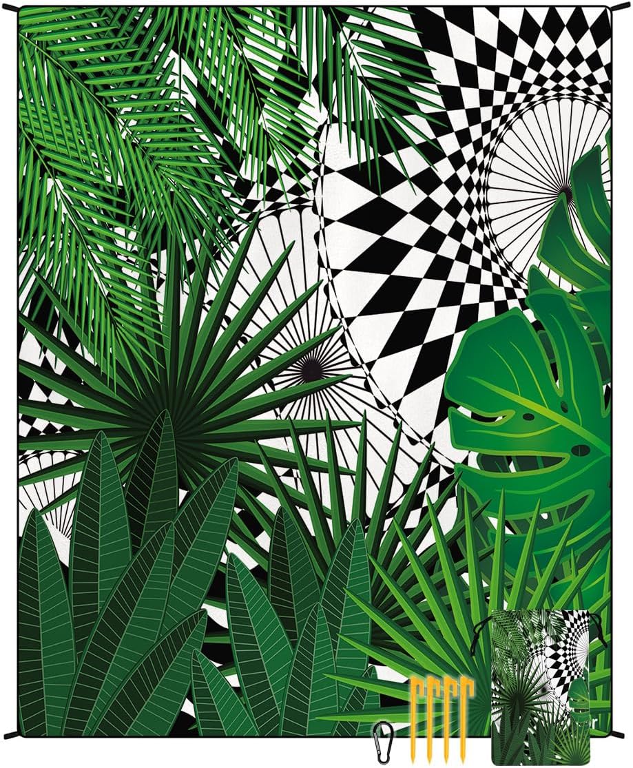 Large Beach Blanket Sand Proof, Water Resistant, Washable Foldable Easy Carry, for Camping or Travel