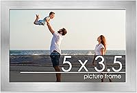 Vista 45 de Marco de 28 x 36 pulgadas de madera de peltre plateado con plexiglás acrílico UV, parte trasera de tablero de espuma y accesorios incluidos