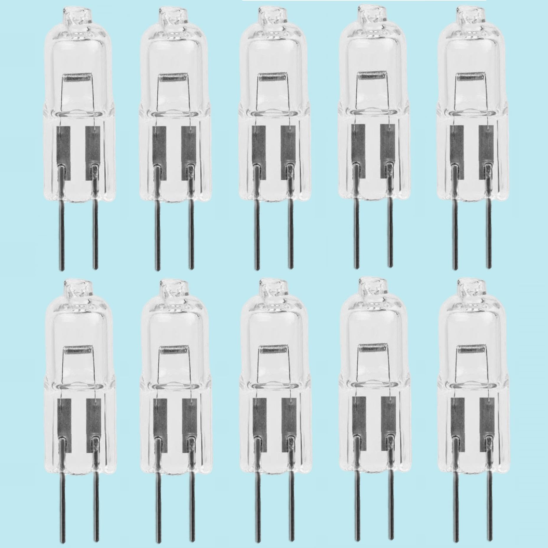 10pcs Halogène G4 Lampe Ampoules Lampe 6v 20w Type Type Clear