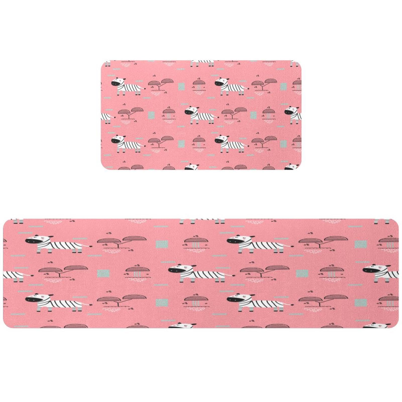 Alfombrillas de cocina lavables y superabsorbentes, pack de 2 alfombras antideslizantes