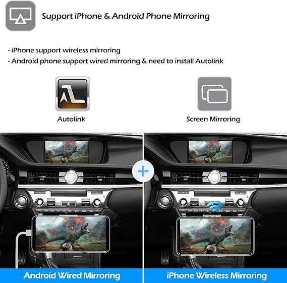 for Lexus Knob Controller Wireless CarPlay Android Auto Retrofit
