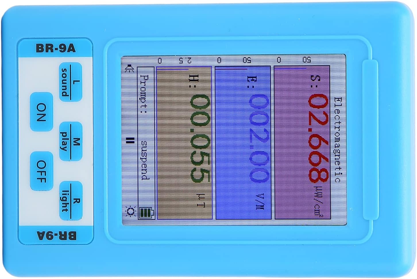EMF Meter Large Screen ABS Magnetic Field Detector Easy to Use Environmental Radiation Tester for Everyday Life