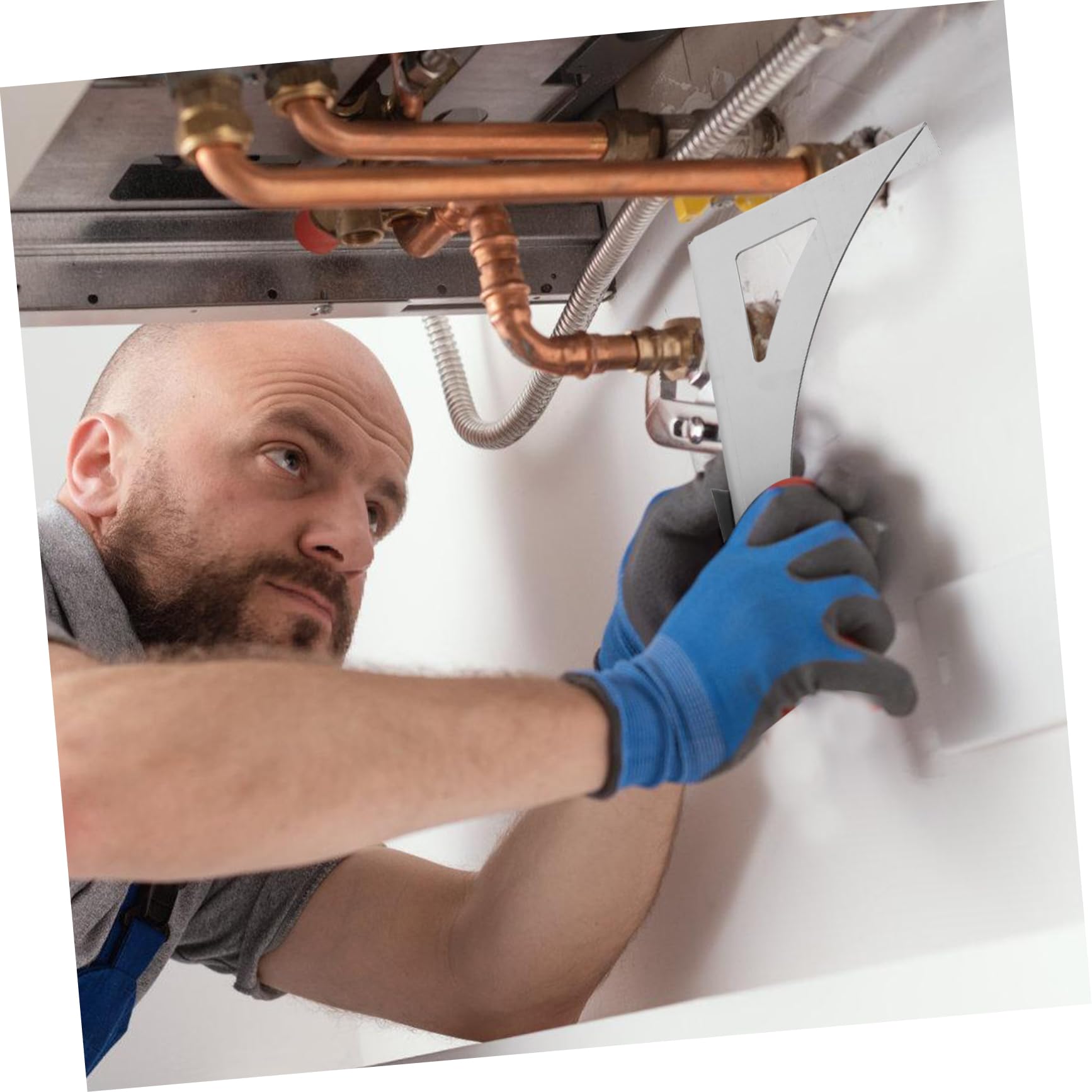 Veemoon Soporte Instalación de Calentador para Pared Agua Electrico Instantaneo, Acero Inoxidable Rápida, para Baños Pequeños