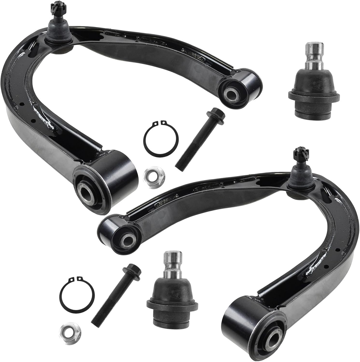 TRQ Front Suspension Kit Ball Joint Control Arm with Ball Joint Compatible with 2004-2010 INFINITI QX56 2005-2015 Nissan Armada 2004 Pathfinder Armada 2004-2019 TITAN