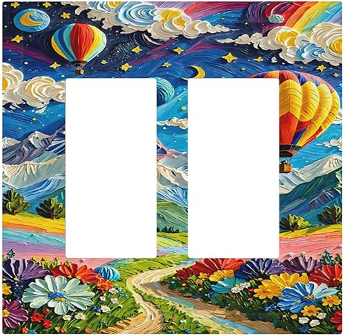 Miniatura 122 de Cubiertas de salida de textura abstracta moderna de mármol líquido Pintura abstracta púrpura Arte de pared Cubiertas de toma 1 banda Interruptor de