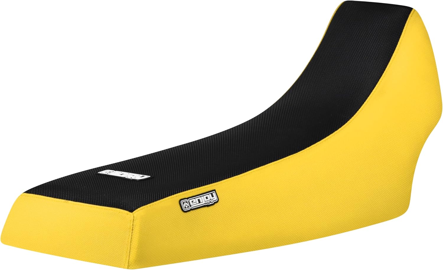 Enjoy Mfg Seat Cover - Compatible with Yamaha 1987-2006 Banshee ATV - Black top Standard - #112 (Bright Red Sides/Black top Standard)