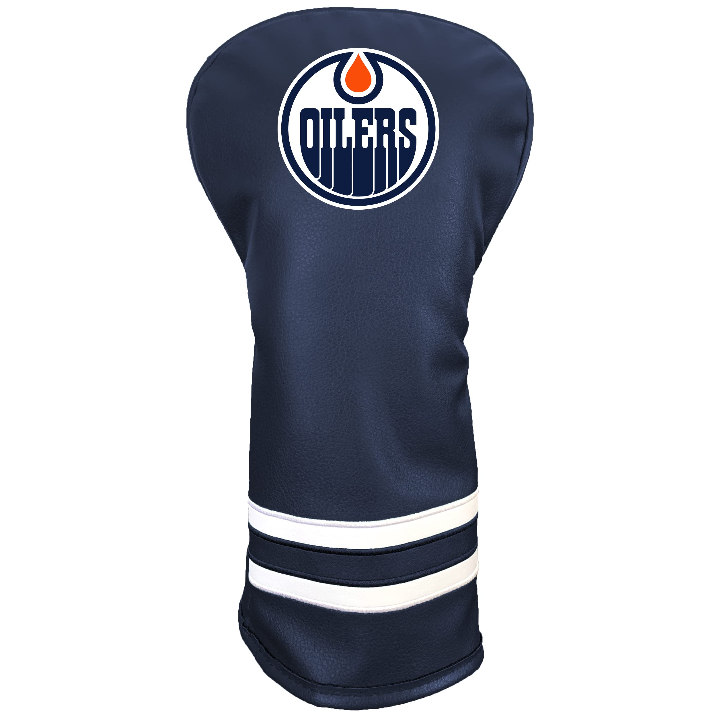 Team Golf NHL Edmonton Oilers Vintage Driver Headcover - Printed Team Golf NHL Vintage Driver Golf Club Headcover, Form Fitting Design, Retro Design with Fleece Lining for Extra Club Protection