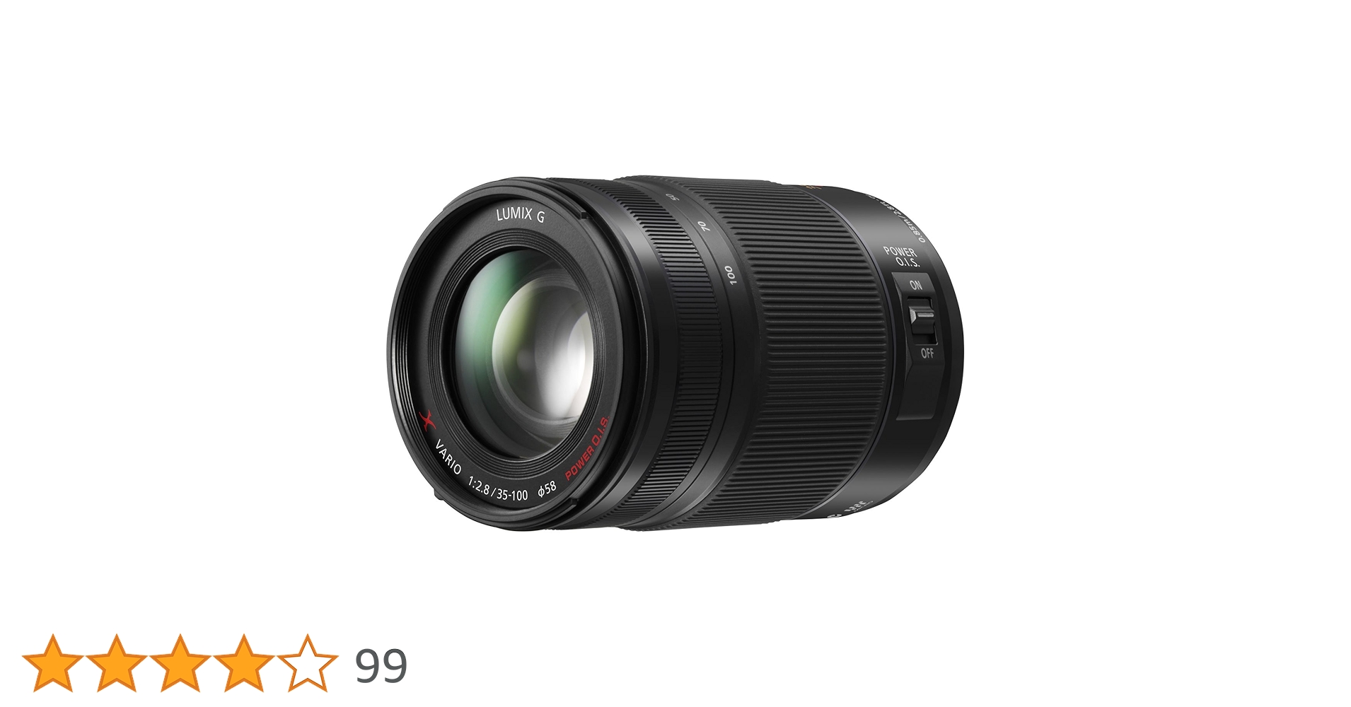 【美品】パナソニック【H-FS35100】　レンズ　lumix g LUMIX Gシリーズ パナソニック G VARIO 35-100mm/F4.0-5.6 ASPH