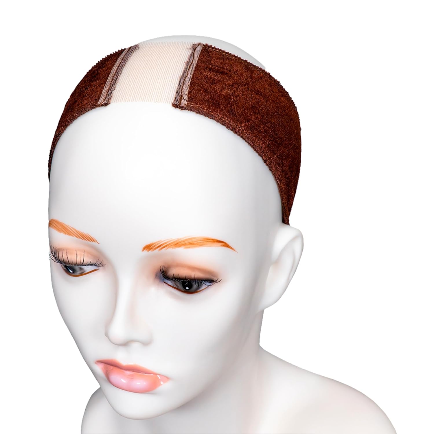 Jon Renau Stay Put Wig Grip Band, Non-Slip Velvet Wig Grip for Lace Front Wigs, Adjustable (Blonde, Average)