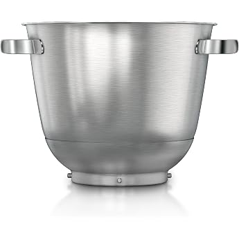 Bosch MUZS6ER Stainless Steel Bowl Accessories Suitable for Food Processor Series 6 up to 3.5 kg Mixing Dough 5.5 L Dishwasher Safe