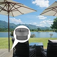 Vista 5 de Thyle 2 piezas de adaptador estabilizador de sombrilla de piscina, fundas adaptadoras roscadas para sombrilla de piscina, estabilizador de poste