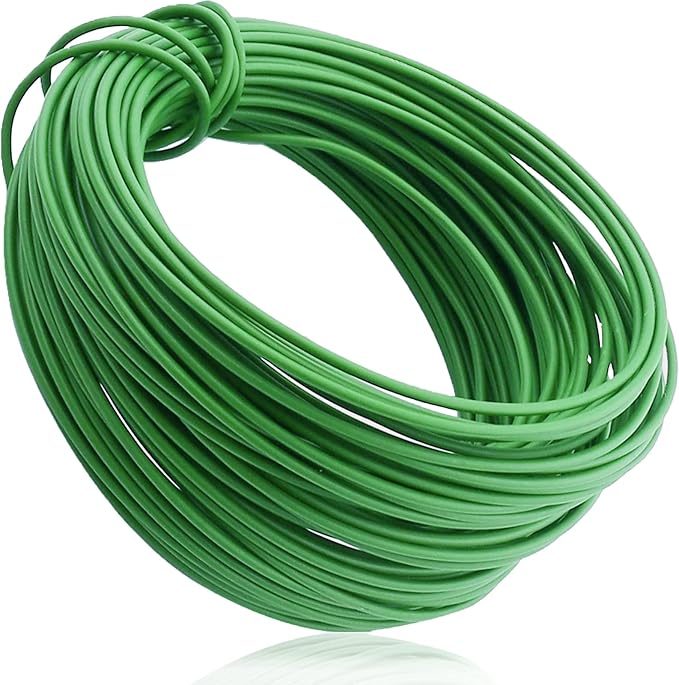 Plant Support Wire, 10m * 3mm Soft Heavy Duty Plant Twist Ties, AllPurpose Green Coated