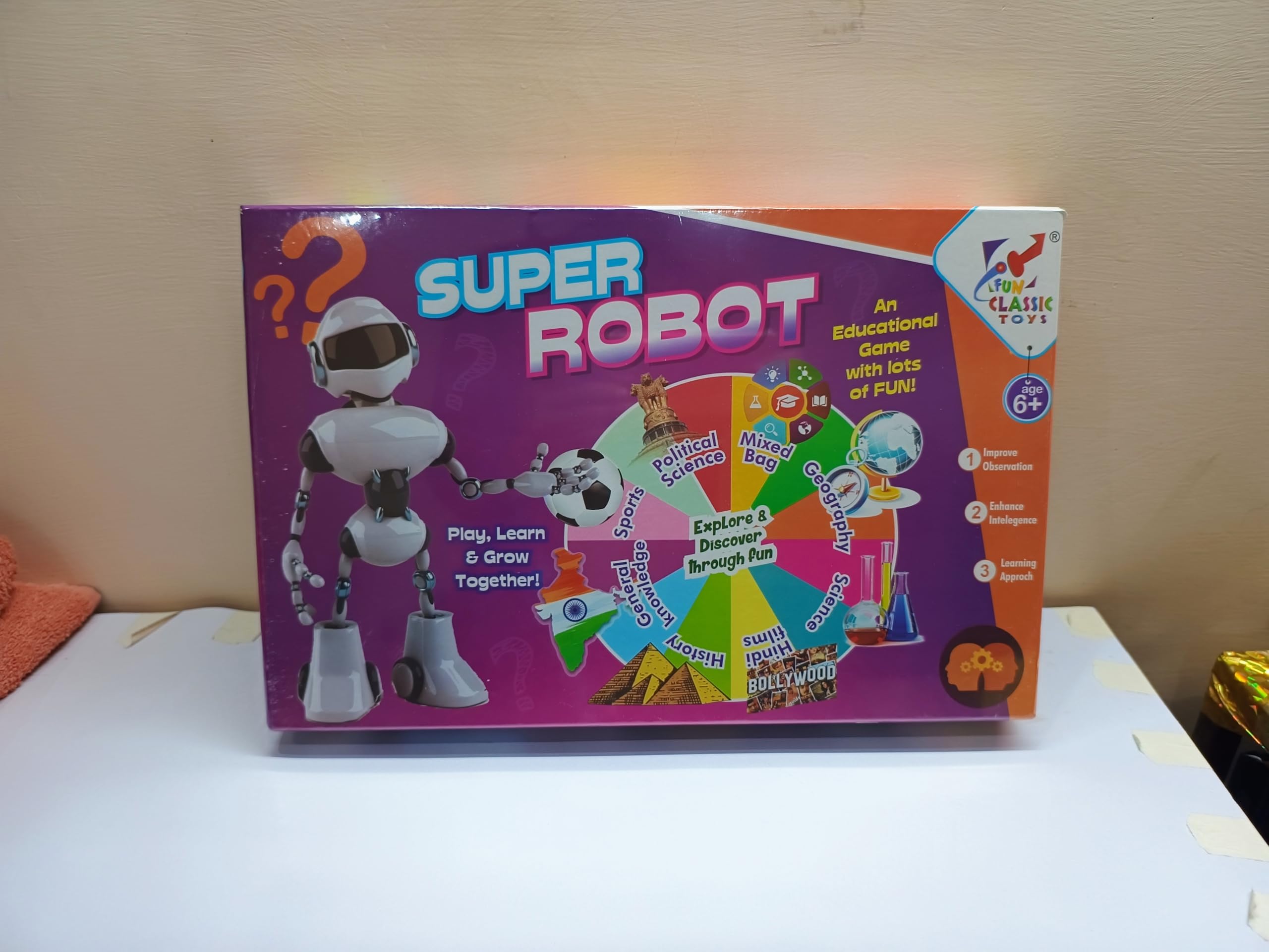 Super Robot Educational Toy with 1000+ Questions, Ages 6+, Play, STEM DIY Fun Robotics Science kit for Kids Learn & Grow Together