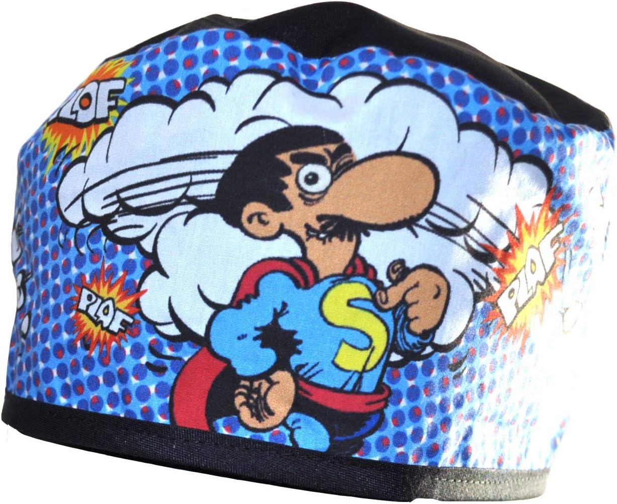 Hat Operating Theatre. surgical scrub cap. superlopez Blue. Short hair. Surgical hat