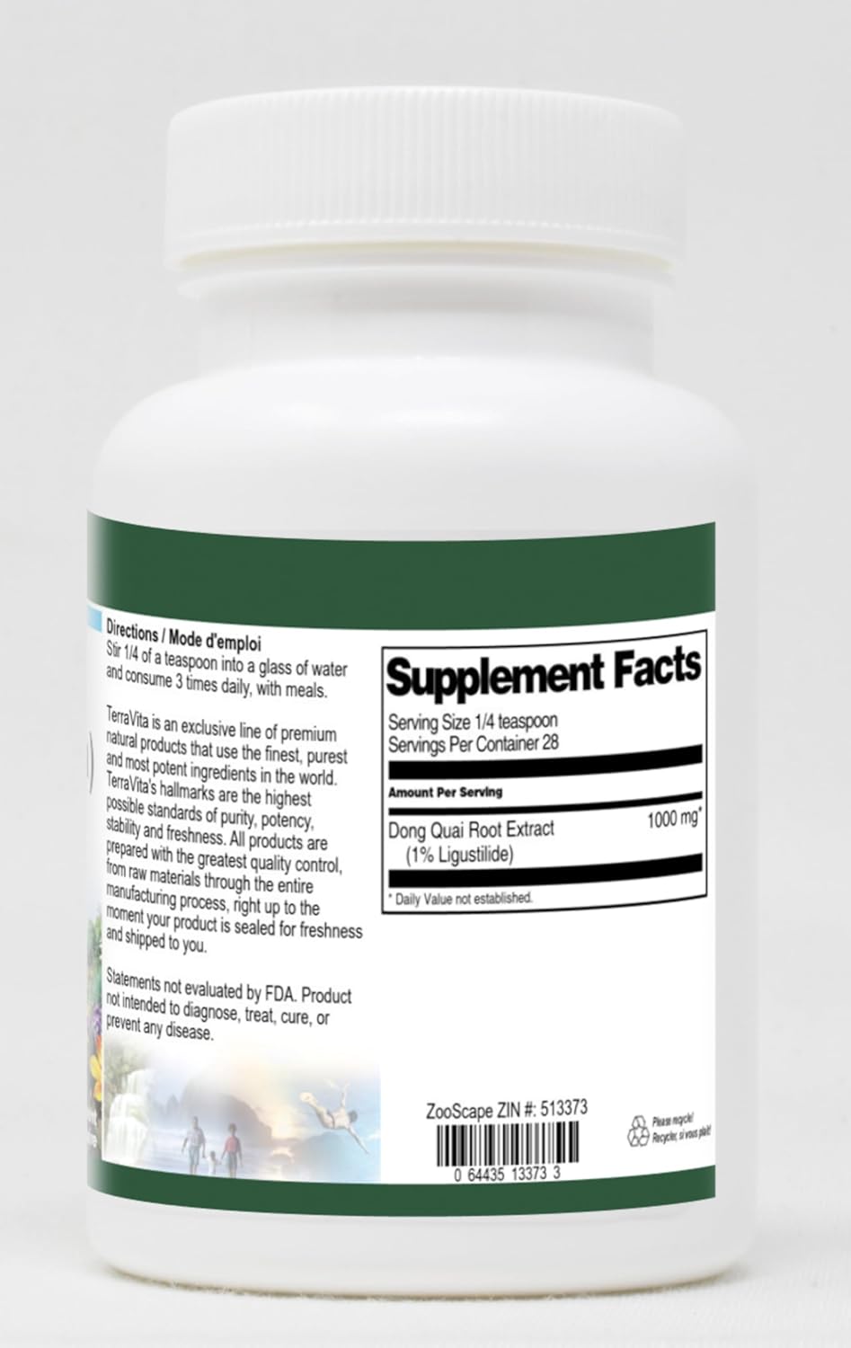 Dong Quai (Chinese Angelica) Root Extract - 1% Ligustilide - Powder (1 oz, ZIN: 513373) - 3 Pack