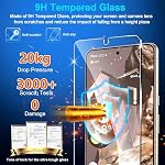 3 Protecteur d'écran en verre Pack pour Google Pixel 8 Pro, Déverrouillage de l'empreinte à ultrasons, HD Verre trempé transparent pour Google Pixel 8 Pro Protecteur d'écran 5G