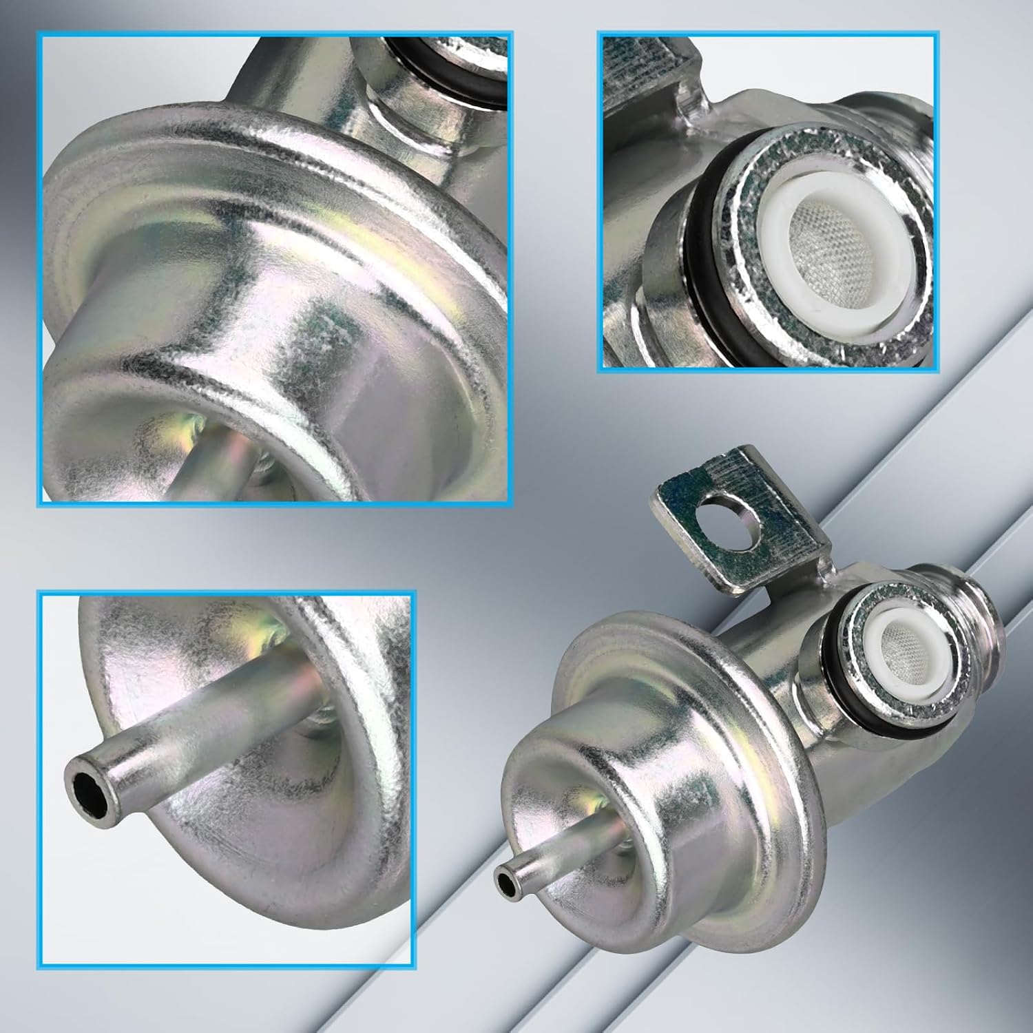 Fuel Injection Pressure Regulator Compatible with Malibu Rendezvous Silhouette Century Grand Am Impala Montana Venture Monte Carlo Sunfire 17113622