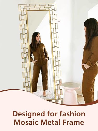 Miniatura 4 de Espejo de pared decorativo marrón de 31.5 x 31.5 pulgadas, diseño veneciano griego, grande, redondo, abstracto, espejo de pared para sala de estar,