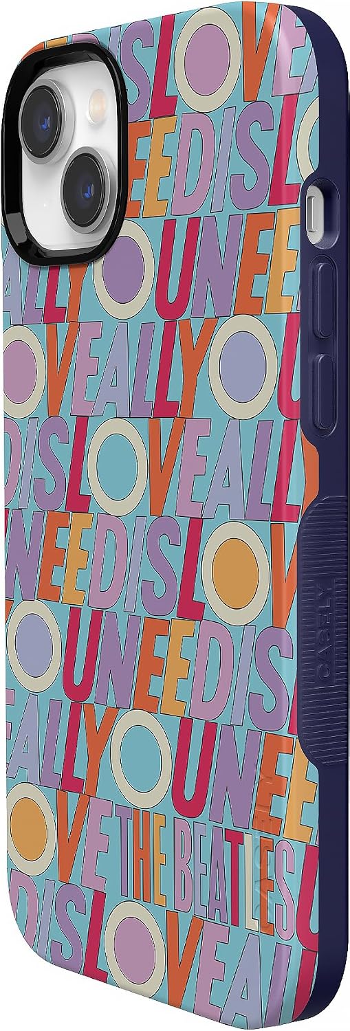 Casely iPhone 14 Plus Case | All You Need is Love | Beatles | Bold Protective Design | Compatible with MagSafe